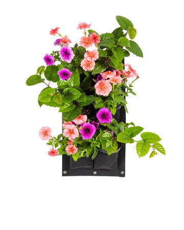 Bolsa de Cultivo para Jardín Vertical 6 Bolsillos de 32cm X 63cm